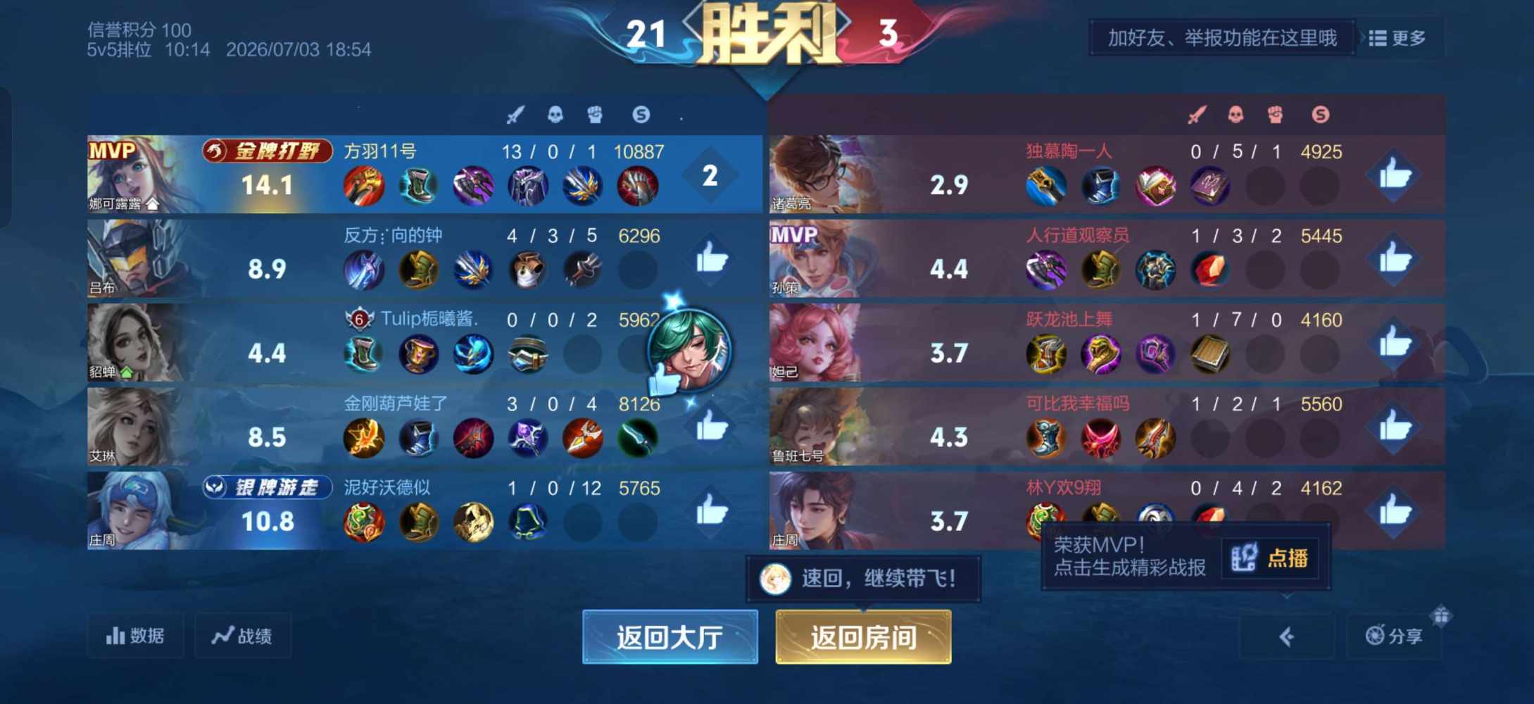 国服露露  木兰(双区有号技术陪)发布的第2张图片